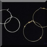 J10. Costume hoop earrings.